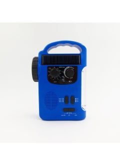 اشتري Multi-Band Solar Crank Radio with TF LED Light Blue في الامارات