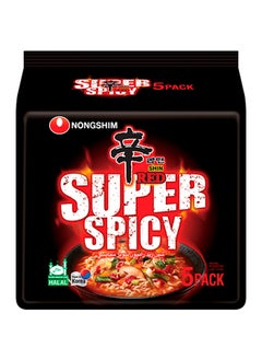 اشتري Red Super Spicy Noodles 120grams Pack of 5 في الامارات