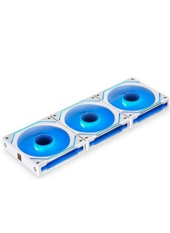 اشتري Lian Li SL-Infinity 120 RGB Uni Fan, Infinity Mirror Design, Customizable RGB Lighting, 3x 120mm PWM Fan, 2100 rpm Fan Speed, 61.3 CFM Airflow, Triple Pack with Controller, White | G99.12SLIN3W.00 في الامارات