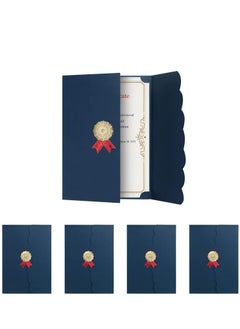 Buy 5Pcs A4 Certificate Holder Graduation Diploma Cover Degree Certificate Holder Trifold Document Covers for Award Certificates in Saudi Arabia