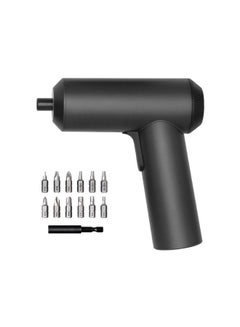 Buy Xiaomi Mi Cordless Screwdriver Automatic Screwdriver High Torque 12 S2 Steel Bits 2000mAh Rechargeable Battery 3.6V - Black in UAE