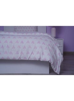 اشتري Clairbella Dotted Hearts S2 Duvet Cover Pink 160x200cm في الامارات