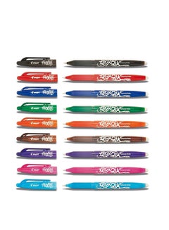 Buy 9-Piece Frixion Erasable Ball Pen 0.7mm Tip Multicolour in UAE