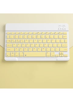 Buy M Miaoyan Wireless Bluetooth Keyboard with Mouse Rechargeable Ultra-Thin Mini Computer Mobile Phone Tablet Laptop Keyboard Mouse Set (Yellow) in Saudi Arabia