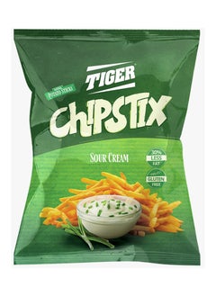 Buy TIGER Chipstix Natural Potato Sticks 80g - Sour Cream in UAE