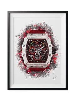 Buy Richard Mille 'Kimi' Fine Art Poster With Frame 30x40 cm in UAE