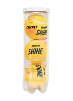 Buy Professional Shine Cricket Tennis Ball 3 Pieces in Saudi Arabia