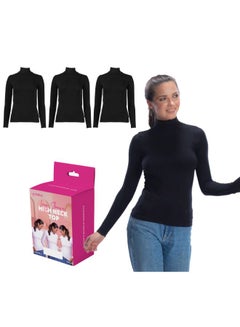 Buy Pack of 3 High Neck Long Sleeves Top in Egypt