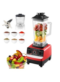 Buy 4500W Heavy Duty Commercial Grade Blender Multifunctional Juicer Mixer With 2 Jars SC 1589 Dishwasher Safe, 6 Stainless Steel Blades Fruit Processor Grinder, Smoothie Maker And Ice Crusher in UAE