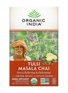 اشتري Tulsi Tea Masala Chai 18 Infusion Bags 1.33 oz 37.8 g في الامارات