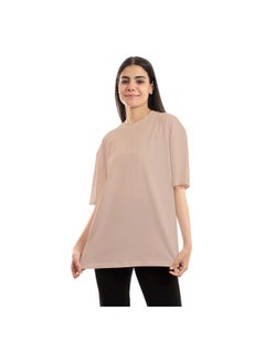 Buy basic-unisex-oversized-ss-t-shirt-beige-1 in Egypt