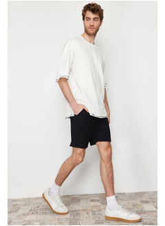 Buy Black Regular/Normal Fit Basic Shorts TMNSS24SR00026 in Egypt