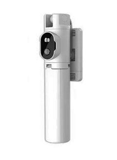 Buy Wholesale P20 Wireless Mobile Phone Monopod Selfie Stick Tripod with Remote Shutter Control White in UAE