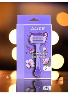 Buy ALICE COMFORT GLIDE SPA BREEZE 2 BLADES LAVENDER in Egypt