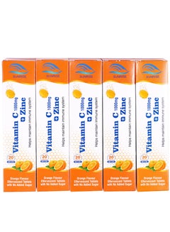 اشتري Vitamin  C 1000 mg With Zinc 10 mg  Effervescent Tablet Pack Of 5 في الامارات