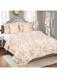 اشتري Madison Celtic Ditsy 5-Piece Floral Print Super King Comforter Set 240x240 cm في الامارات