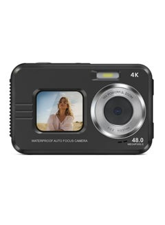 Buy Waterproof Anti-Shake Digital Camera 1080P Full HD 2.4MP Dual Screen Selfie Video Recorder For Swimming Underwater DV Recording in Saudi Arabia