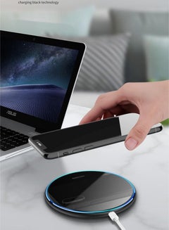 Buy Wireless Charger - High Quality - Suitable for Travel - Compatible with Apple, Xiaomi, Huawei and Samsung in Saudi Arabia