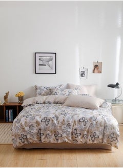 Buy Bedding Set without filler Reversible Design Butterfly Print Duvet Cover in UAE