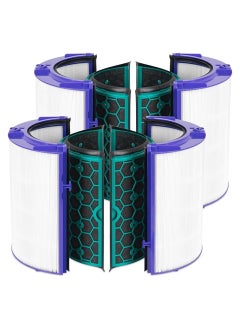 Buy 2-Pack HEPA Filter Replacement for Dyson TP04/HP04/DP04 Air Purifier, 360 Combi Glass Carbon Filter in UAE