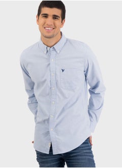 Buy Button Down Slim Fit Shirt in UAE