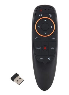 اشتري Voice Remote Air Mouse Remote, 2.4G RF Wireless Remote Control with 6 Axis Gyroscope and IR Learning, Air Fly Mouse with Voice Input for Android TV Box/PC في الامارات