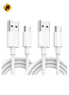 اشتري نوع USB C Cable C Cable C Cable Charger Charging Sharging Fast Coll متوافق مع Huawei Samsung Galaxy S9 S8 Plus Note 9/8 ، LG G6 G7 ، Moto G6 Play ، Google Pixel XL 3/3 XL White Color في الامارات