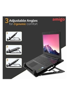 Buy Amigo Nedis Portable Cooler Notebook Stand in UAE