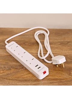 اشتري 3 Way UK Type Extension Cord 22 x 8 cm في الامارات