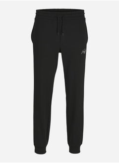 Buy Logo Print Cuffed Joggers with Drawstring in Saudi Arabia