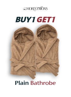 Buy More Cottons 2 plain bathrobe in Egypt