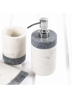 اشتري Marbled Dispenser, White & Grey - 7.6x12.7 cm في الامارات