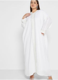 Buy Embellished Detail Abaya With Sheila in UAE