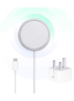 Buy 20W Magnetic Wireless Charging Cable USB-C Compatible with Apple iPhone 12/12 Mini/12 Pro/12 Pro Max in UAE