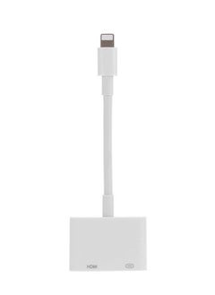 اشتري محول Lightning إلى HDMI بدقة 1080 بكسل لأجهزة Apple باللون الأبيض في السعودية