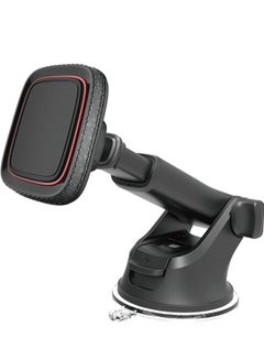 Buy Magnetic Phone Car Mount, Universal Dashboard Windshield Industrial-Strength Suction Cup Car Phone Mount Holder with Adjustable Telescopic Arm,6 Strong Magnets,for All Cell Phones in UAE