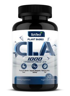 Buy OptiTect CLA 1000 Plant Based, Reduces Body Fat, Supports Metabolic Activity, 30 Vegan Liquid Capsules, 1000 mg in UAE