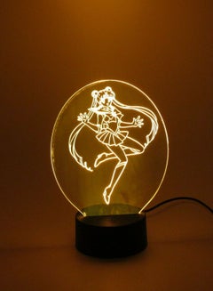 Buy 3D lamp Sailor Moon LED Light Color Changed Night 3D Lights Lamp Decor Gifts in UAE