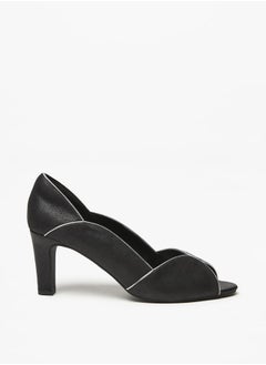 اشتري Women's Solid Slip-On Pumps with Cone Heels في الامارات