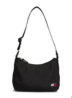 Buy Women's Essential Daily Shoulder Bag - Polyester, Black in UAE