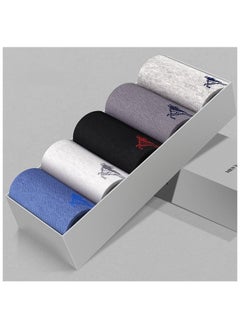 Buy 5 Pairs Of Boxed Men's Breathable Sports Split Finger Boat Socks in UAE