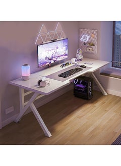 Buy Desktop Computer Desk, Simple Game Table for Home Bedroom Table, Student Writing Study Table（120x60x75cm） in Saudi Arabia