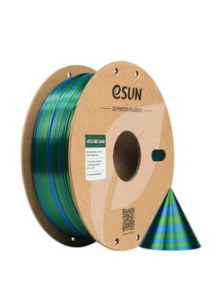 Buy eSUN Silk Candy PLA Filament 1.75mm, Silky Multicolored 3D Printer Filament PLA, Gradient Changing 1KG Spool (2.2 LBS) for 3D Printers,Blue Green in UAE