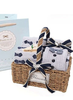 Buy 11 Piece Set - Quality Newborn Gift Box Set Made Of Pure Cotton Newborn Baby Gift Box in UAE