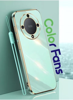 Buy Mobile Phone Case for Honor X9b 5G 6.78 inch Electroplated Protective Cover Gold-Green in Saudi Arabia