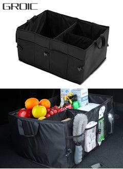 Buy Trunk Organizer for Car, Collapsible Car Organizer Multi-Compartment Car Storage for SUV and Sedan Truck Car Travel Storage Foldable, Car Trunk Organizer in Saudi Arabia