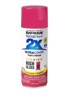 Buy Rust-Oleum Spray Paint Painters Touch 2X High Gloss Prickly Pear 12oz in UAE