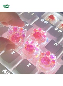 Buy 1pc Cute ABS Resin Translucent Cat Claw Keycap, Suitable For Mechanical Keyboard Replacement, OEM R4 Height, Best Gift For Computer Enthusiasts in Saudi Arabia