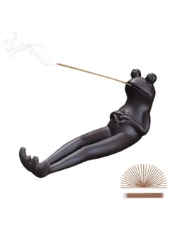 اشتري Frog Incense Stick Holder - Insense Stand with 45 Sandalwood Incense Sticks في الامارات