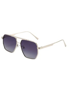 اشتري Trendy Metal Frame Polarized Sunglasses for Women and Men High-Definition UV400 Lenses High-Quality Materials Exclusive Design Outdoor Fashion Accessory Gift Package Included في الامارات